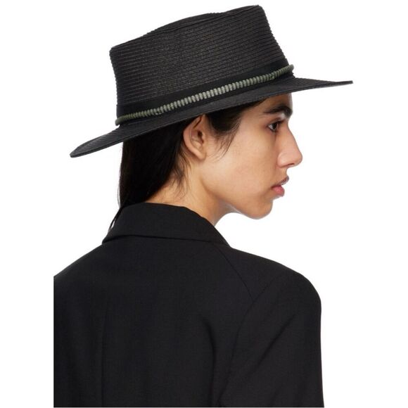 rag & bone Black Somer Beach Hat  Size L ~ Excellent main image 7
